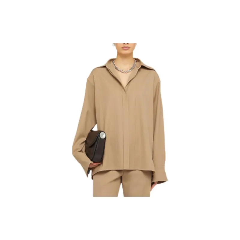 JIL SANDER Pointed collar Wool Shirt-2