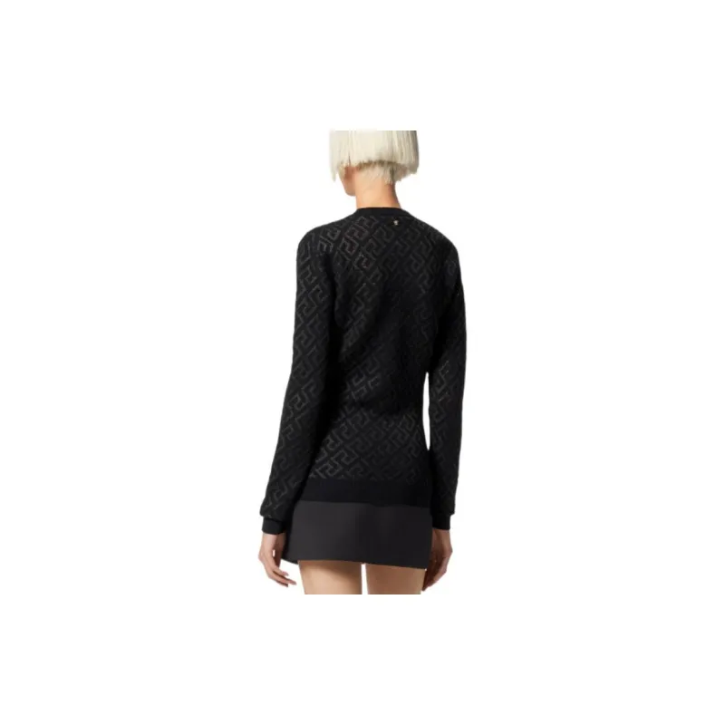 VERSACE FW22 Sweater Women's Black-3