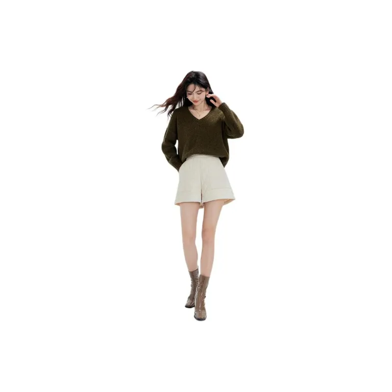 Hopeshow Sweater Women's Dark Olive Green-2