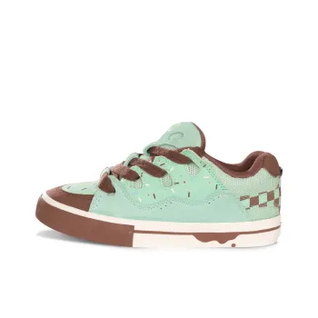 Ollieskate Anti Slip And Wear Resistant Lightweight Low Top Skateboard Shoes Unisex Green Brown