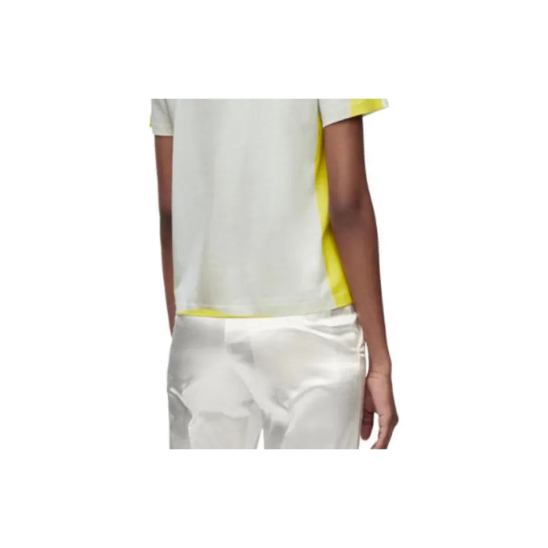 LOEWE Trompe L'Oeil T Shirt 'White/Yellow'-4