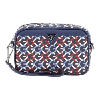 GUESS Polyurethane Makeup Bag Men's Blue & Multicolor