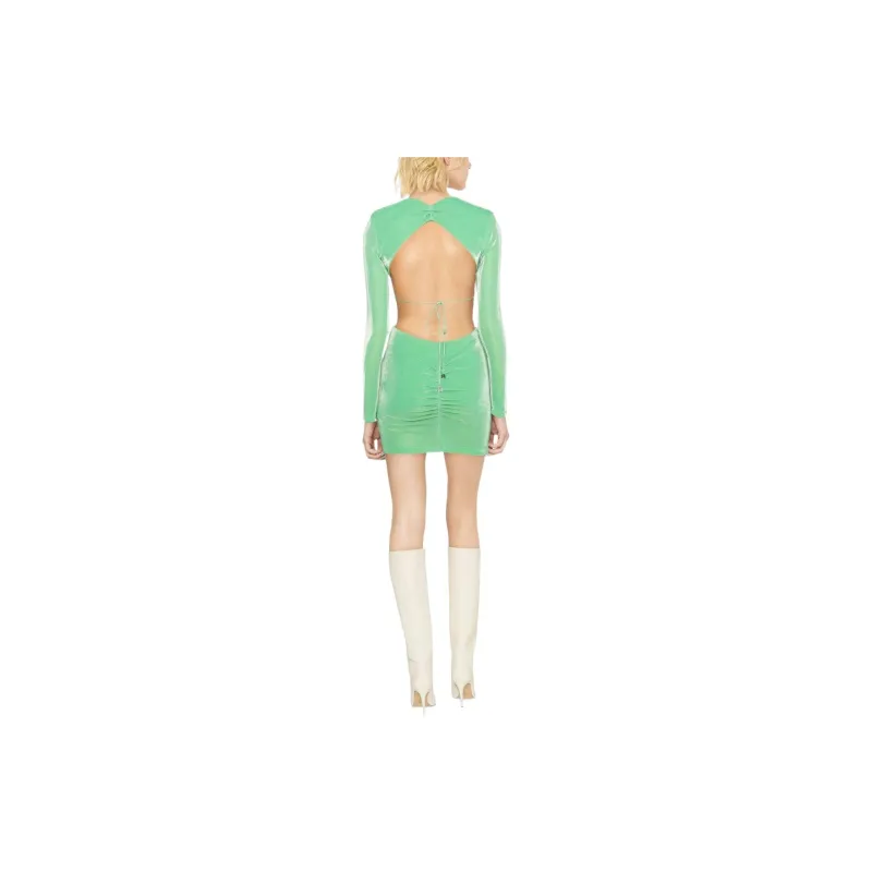 Rotate Long-Sleeved Dresses Women's Green-2