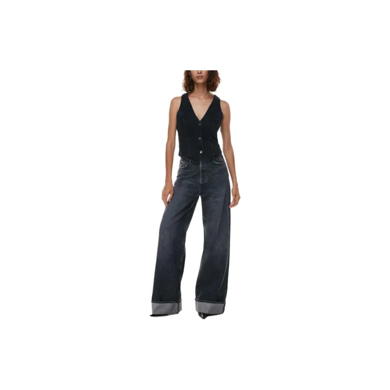 ARITZIA AGOLDE Dame Cuffed Jean Jeans Women's Ditch/Pit Color-2
