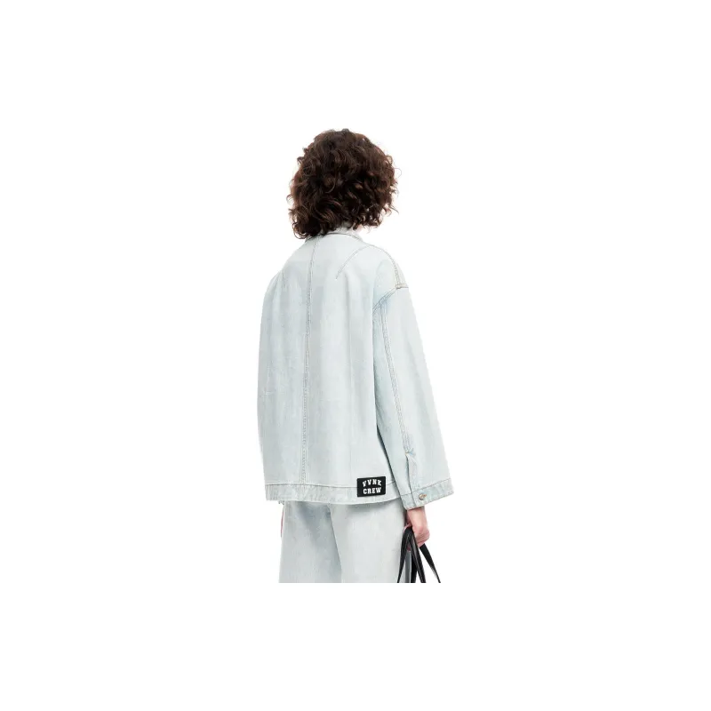 III VIVINIKO Denim Jacket Women's Light Blue-1
