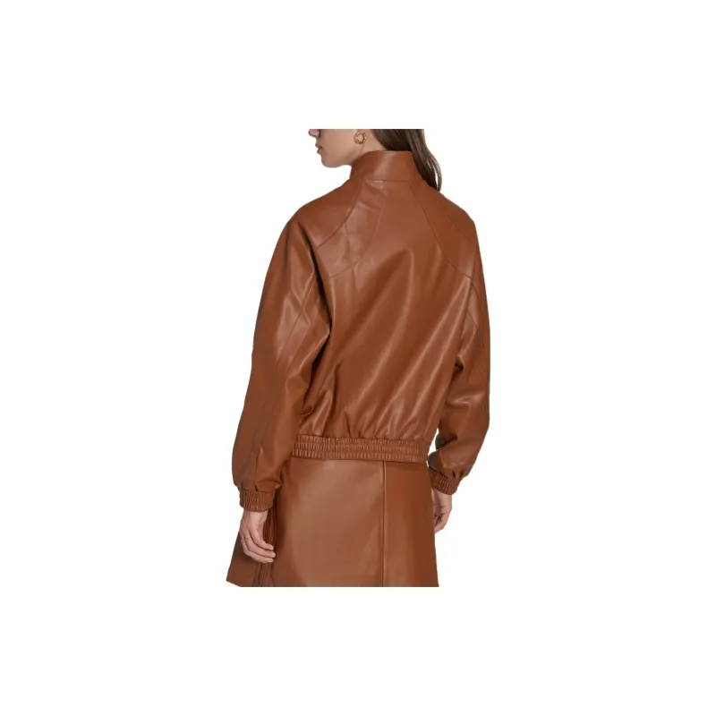 Adidas Originals Adicolor Trefoil Faux Leather Jacket-3