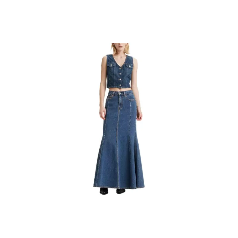 Levis Mini Logo tag Maxi Skirt-2