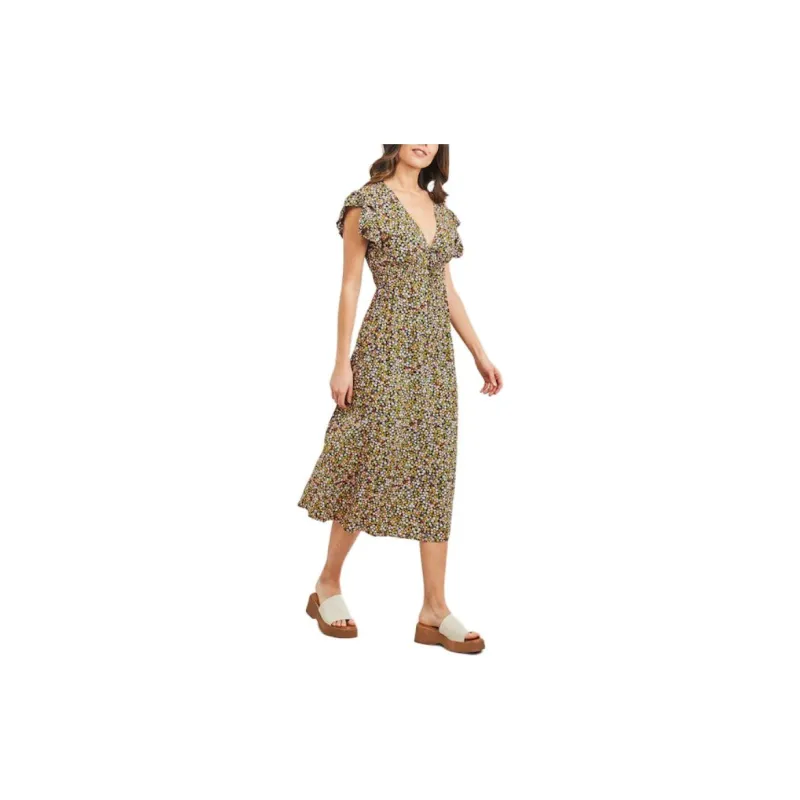 BILLABONG Short-Sleeved Dresses Women's Brown-2