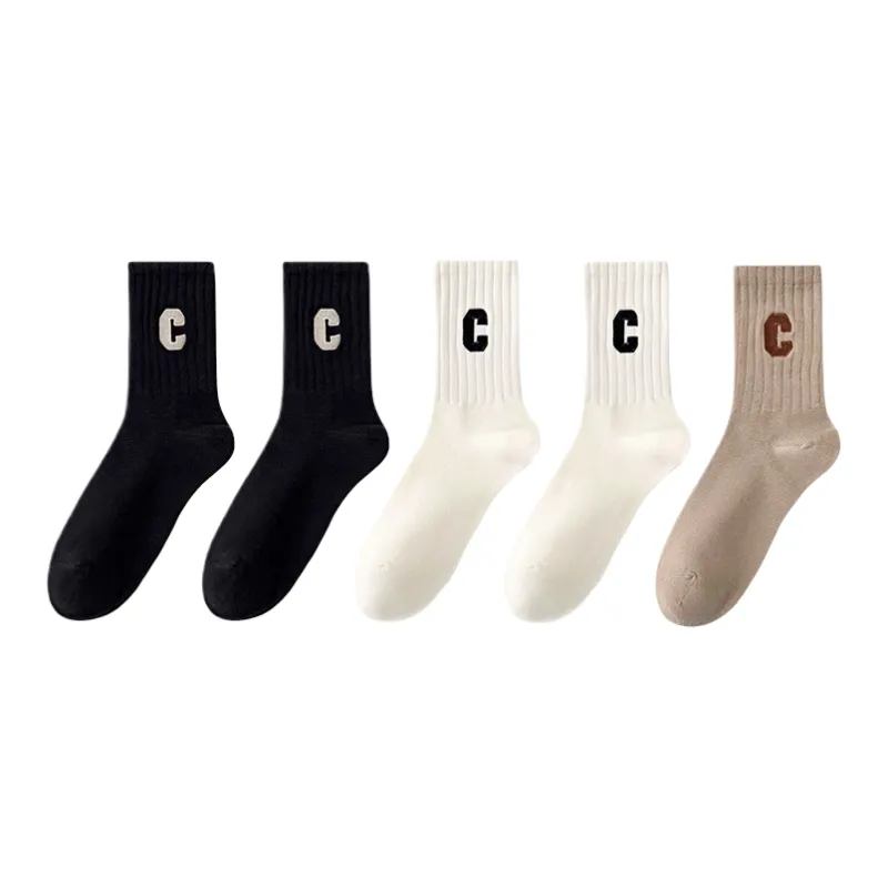 Lan Miao Mid Calf Socks Women's 5 Pack-0
