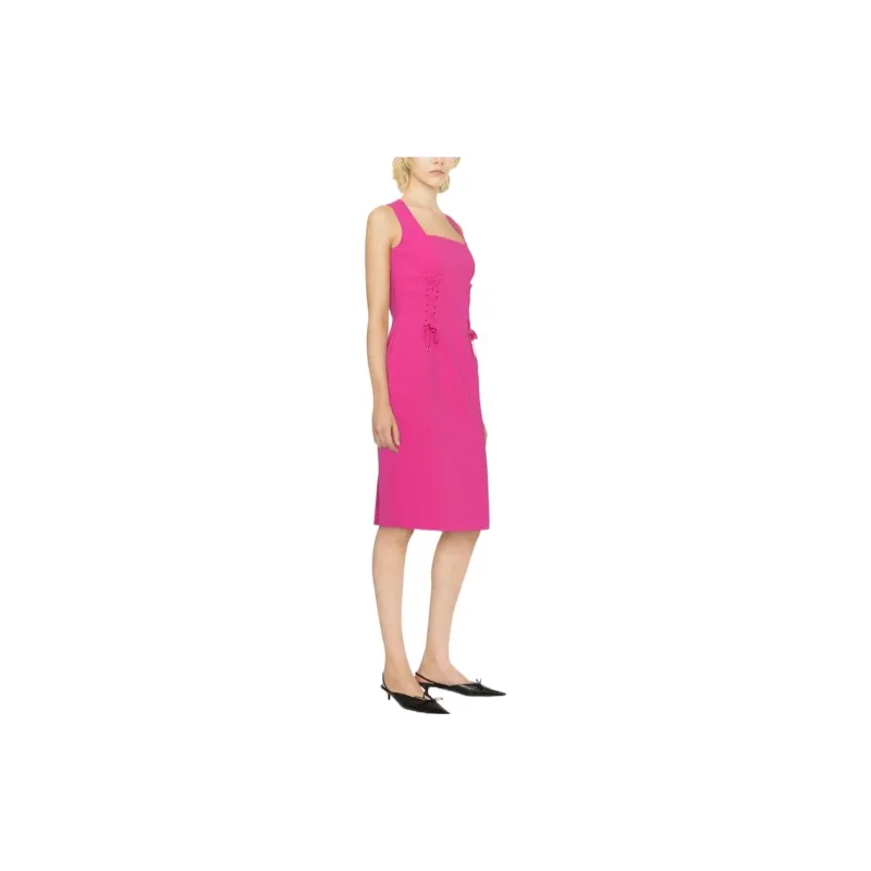 MOSCHINO Sleeveless Crossover-strap Dress-3