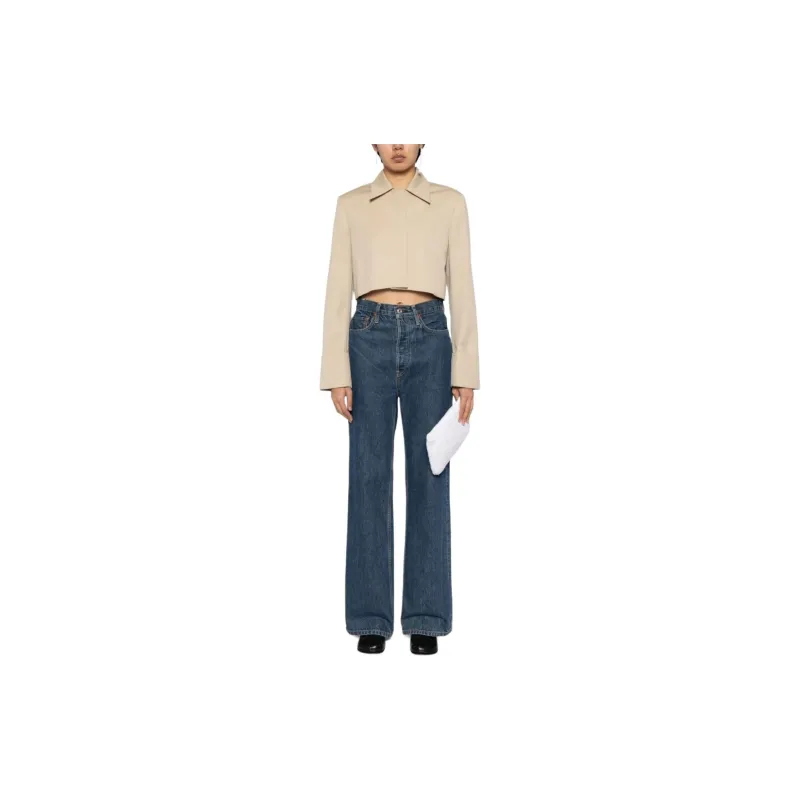 LOW CLASSIC Cropped Wool Shirt Jacket-1