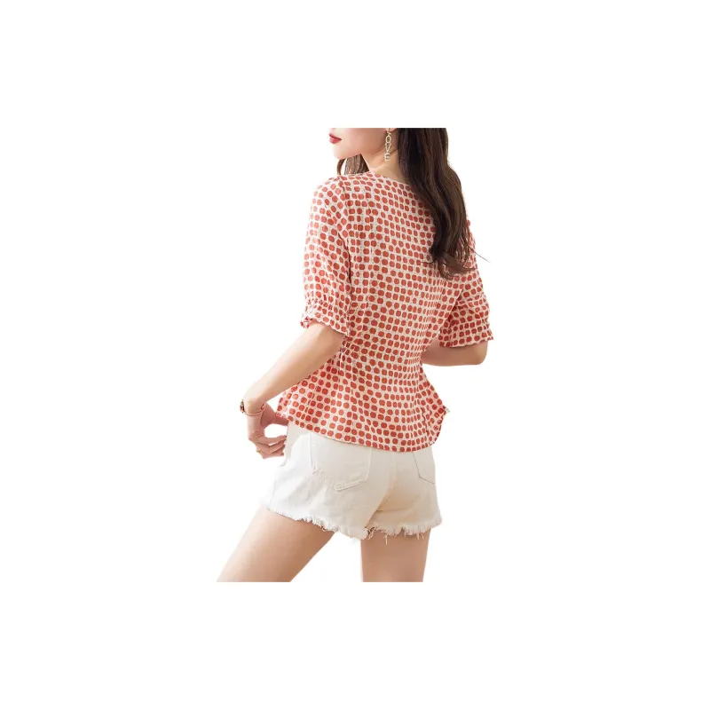 Still Quiet Shirt Women's Orange Pink/Multicolor-5