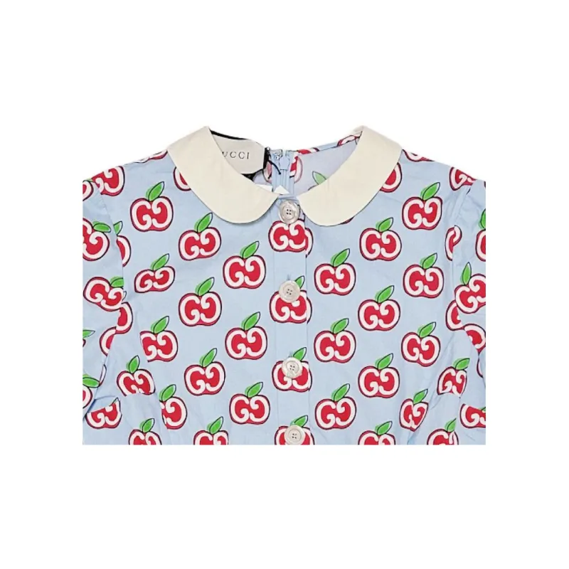 GUCCI SS22 Long Sleeved Dress Women's Multicolor-4