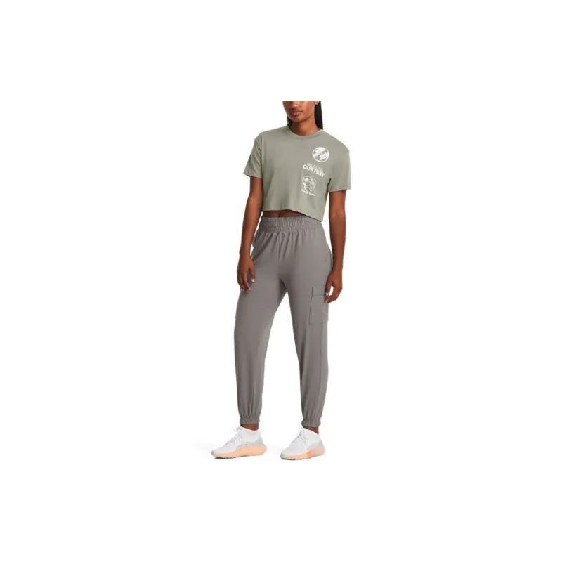 Under Armour Meridian Knitted Sweatpants Women's Gray-4
