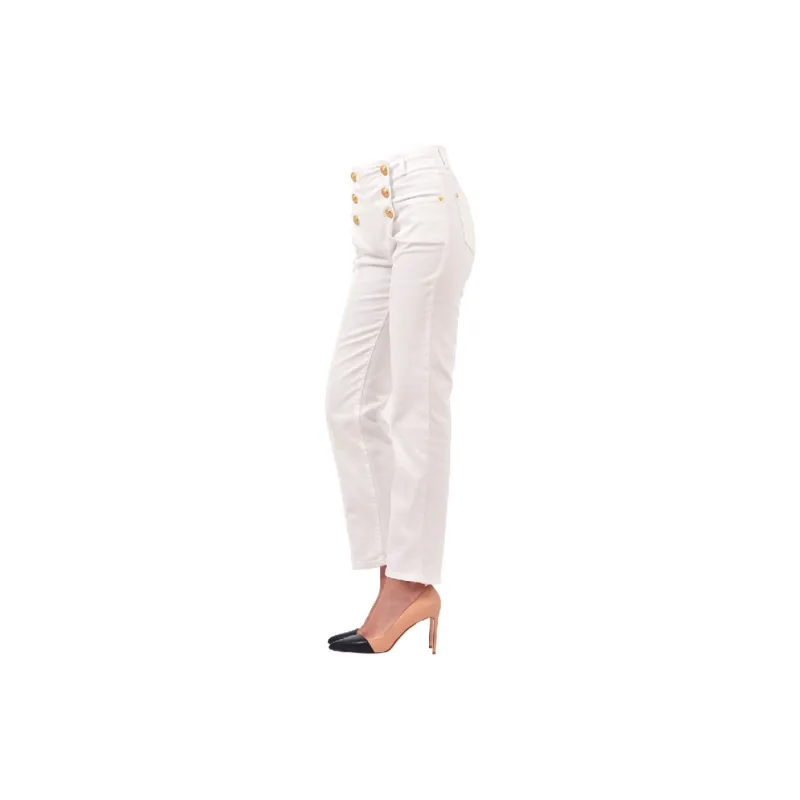 BALMAIN Jeans Women's White-4