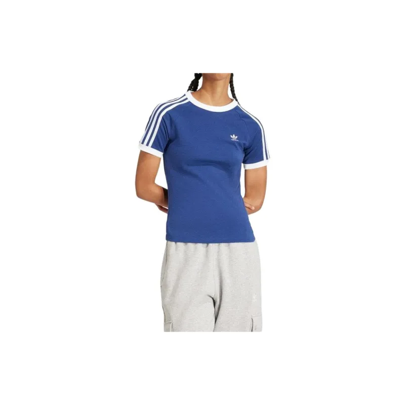 Adidas Originals Raglan Sleeve T Shirt Women's Dark Blue-2