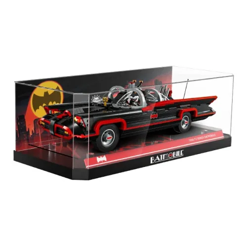 LIGHT YOUR BRICKS Batman Collection Building Block 76328 Classic TV Series Batmobile Storage Box Model Accessories