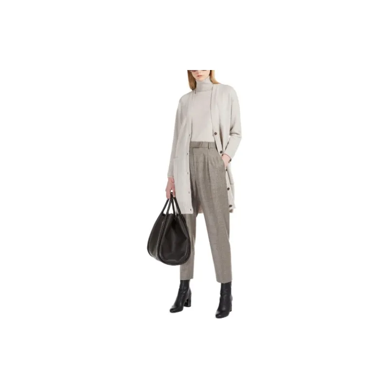 MaxMara Studio Casual Pants Women's Beige-3
