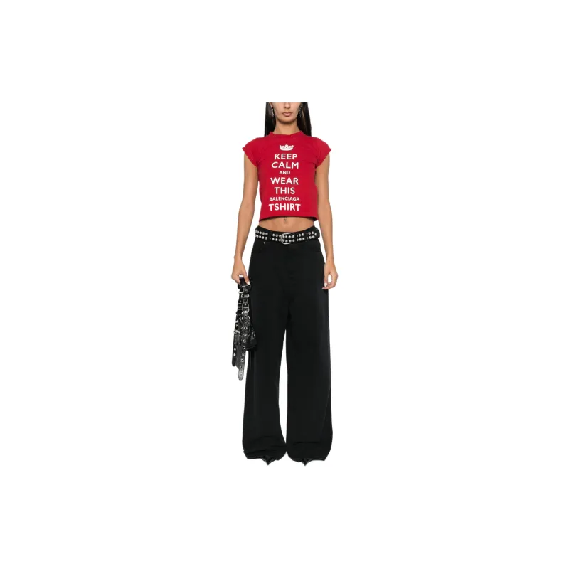 Balenciaga Slogan print T shirt-1