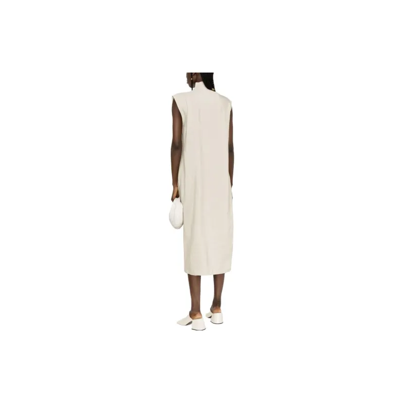 TOTEME Draped Sleeveless Midi Dress-1
