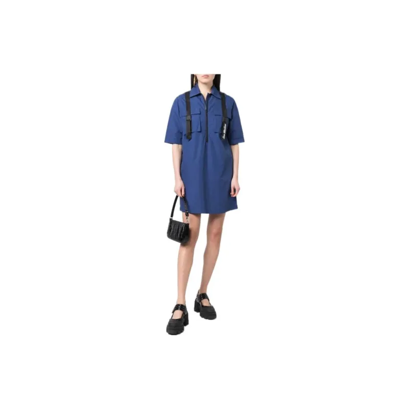 MOSCHINO Short-Sleeved Dresses Women's Blue-1