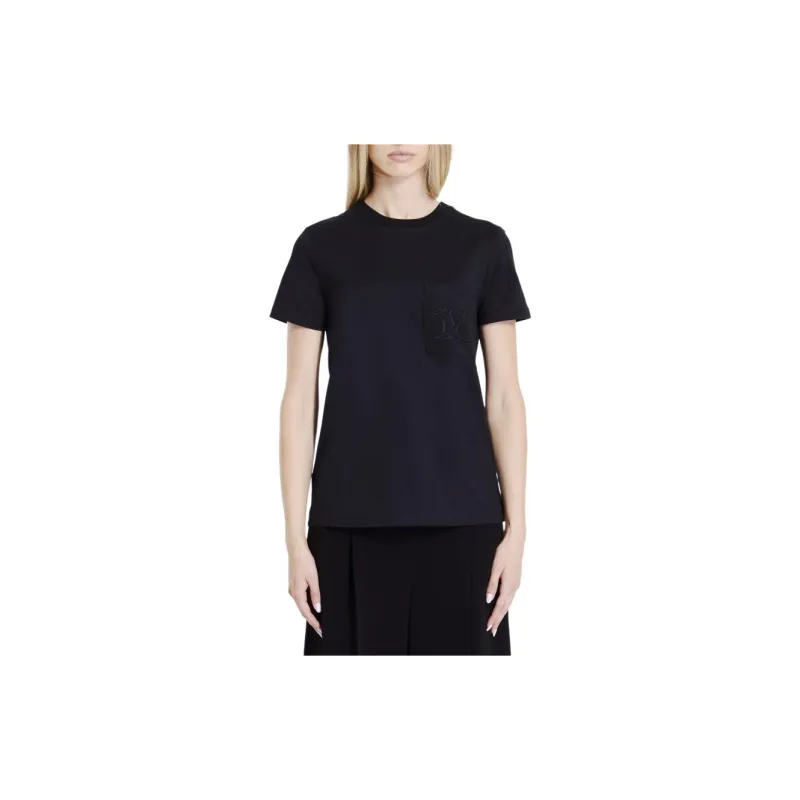 MaxMara Papaia Logo Embroidered Crewneck T Shirt-2