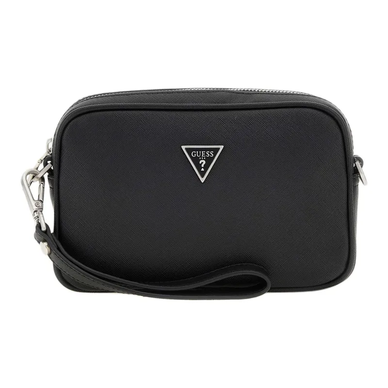 GUESS Polyurethane Shoulder Bag Crossbody Bag Mini Men's Black-0
