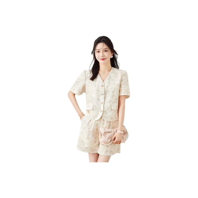 TERRE BLEUE Casual Suit Women's Apricot-1