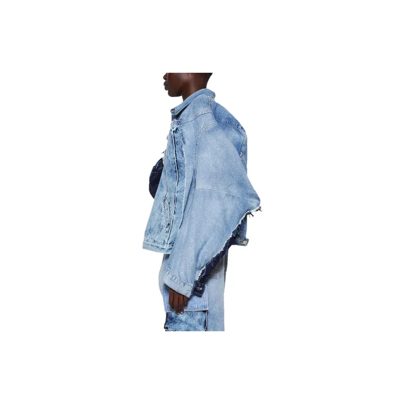 NATASHA ZINKO Denim Jacket Women's Light Blue-4