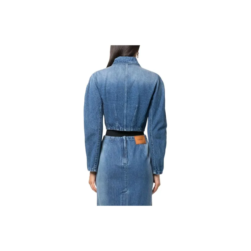 VERSACE Button Up Denim Jacket-2