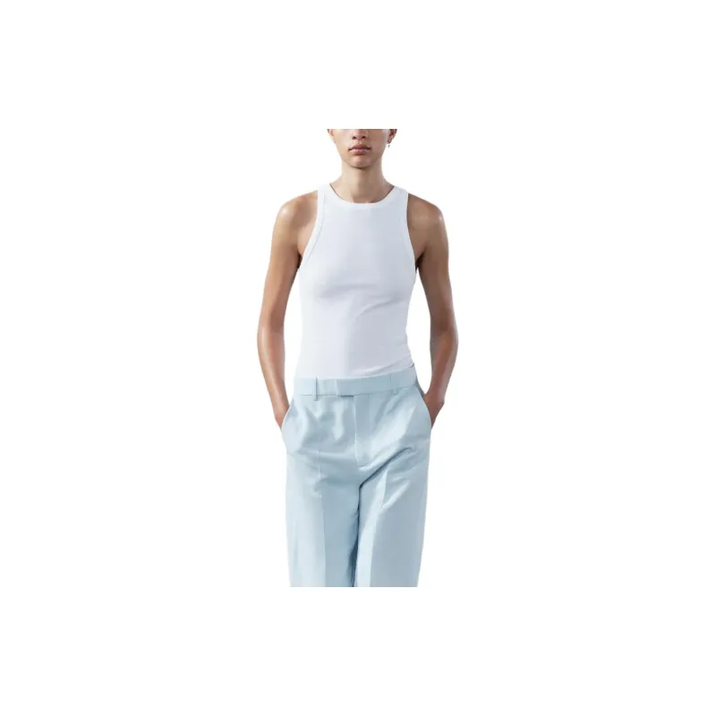 ZARA Tank Tops Women's White-2