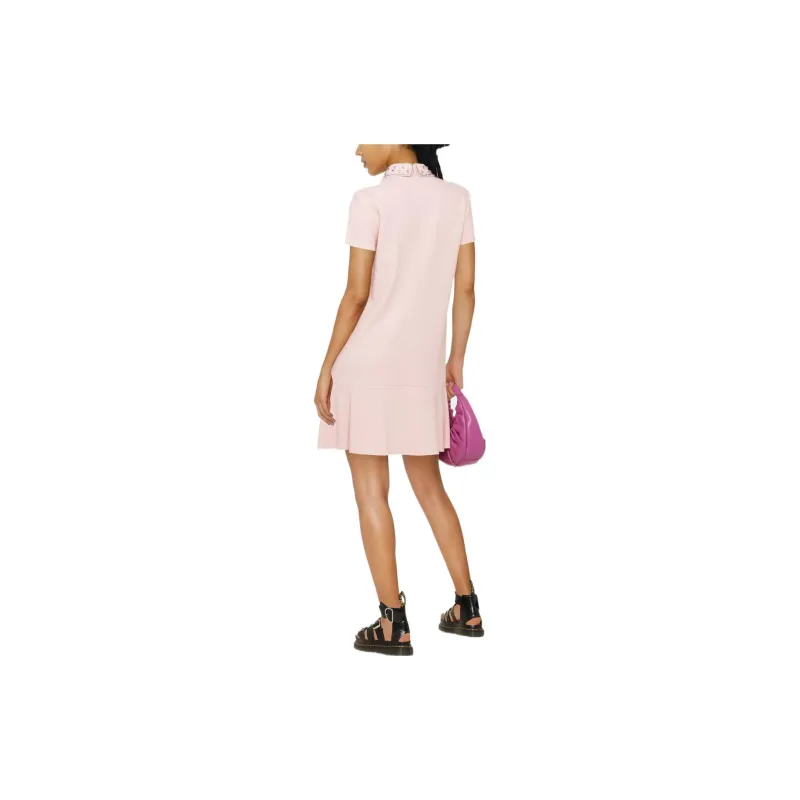 RED VALENTINO FW22 Short Sleeved Dress Women's Pink-2