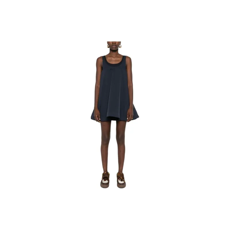 LOEWE Trapeze Dress 'Midnight Blue'-2
