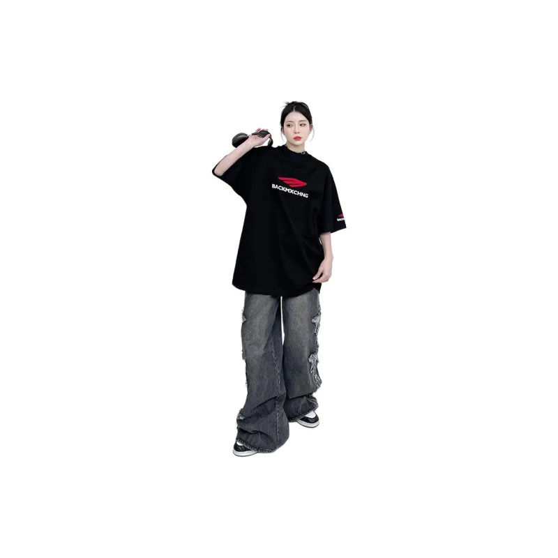 Vine Color Drop Shoulder Sleeve T Shirt Unisex-2