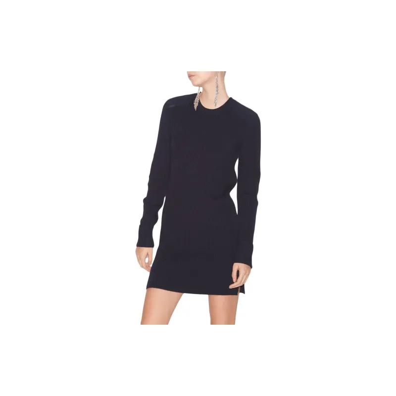ISABEL MARANT ETOILE Garner Long-Sleeved Knitted Mini Dress-1