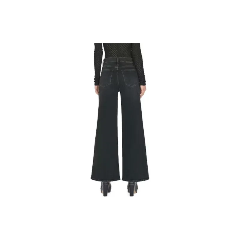 FRAME Logo Patch Straight Leg Jeans-3