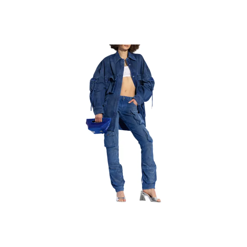The Attico Fern Washed Short Coat-1