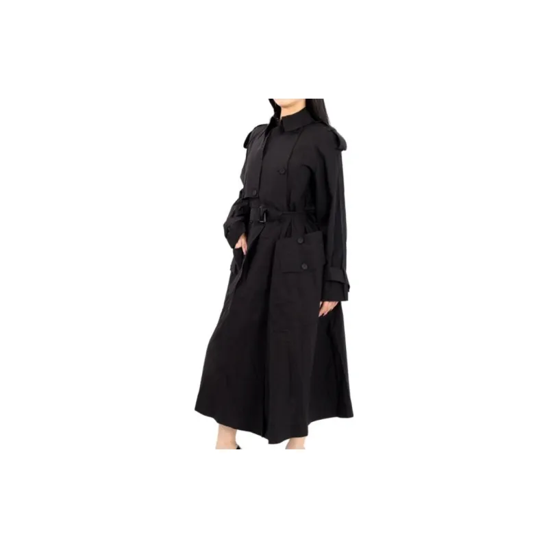 KENZO Trench Coats Women's Black-3