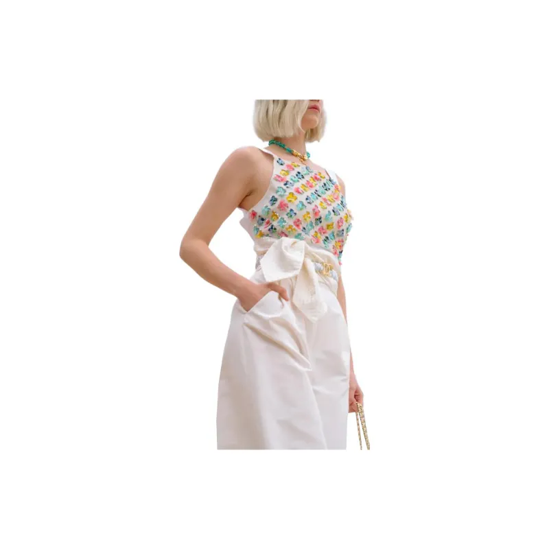 CHANEL Tank Tops Women's White-1