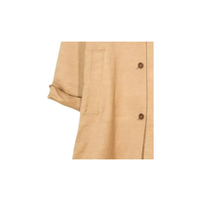 ALYSI Charmeuse Trench Coat-2
