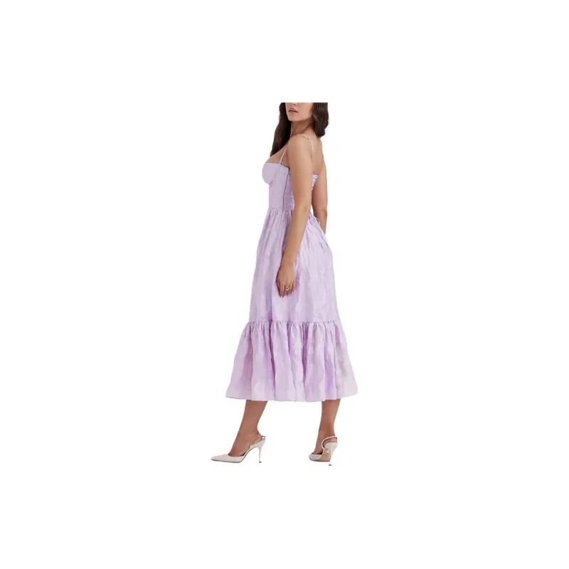 HOUSE OF CB MIRA Slip Dresses Women's Orchid/Multicolor-4
