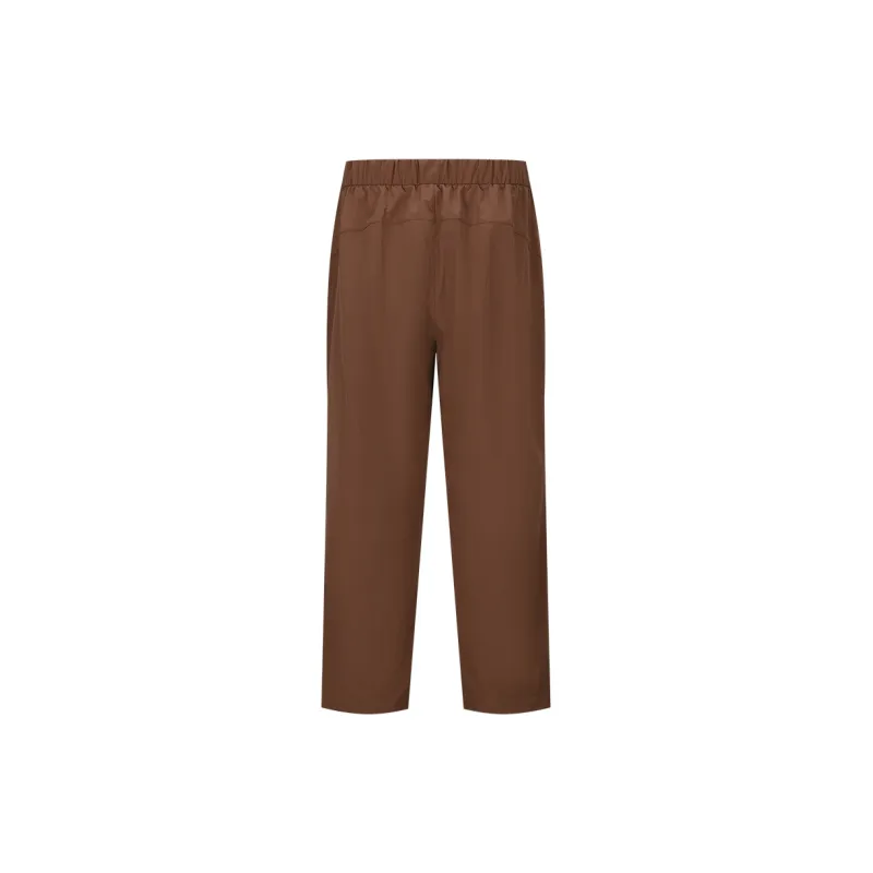 Reebok Knitted Sports Pants Unisex Brown-1