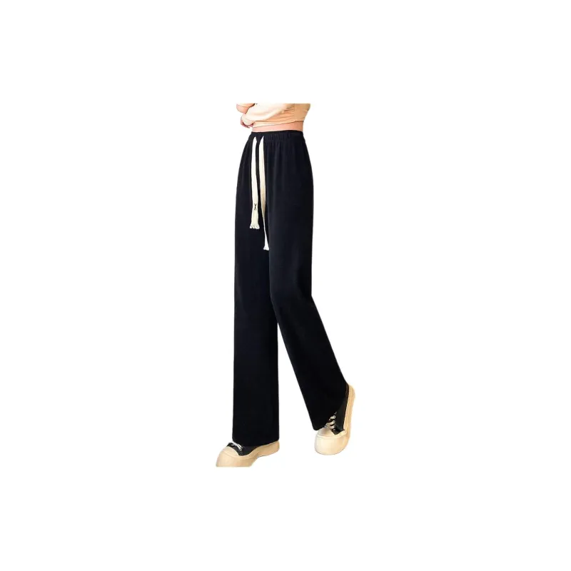 Ya Sheep People Casual Pants Women's Black-3