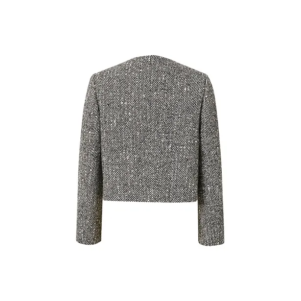 Hopeshow Cropped Coat Women's Gray-3