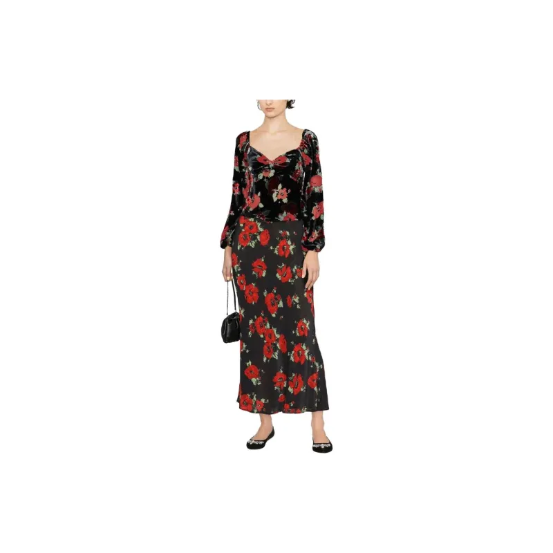 Rixo Casual Long Skirts Women's Multicolor-1