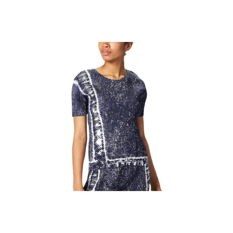 PLEATS PLEASE ISSEY MIYAKE T Shirts Women's Indigo-4