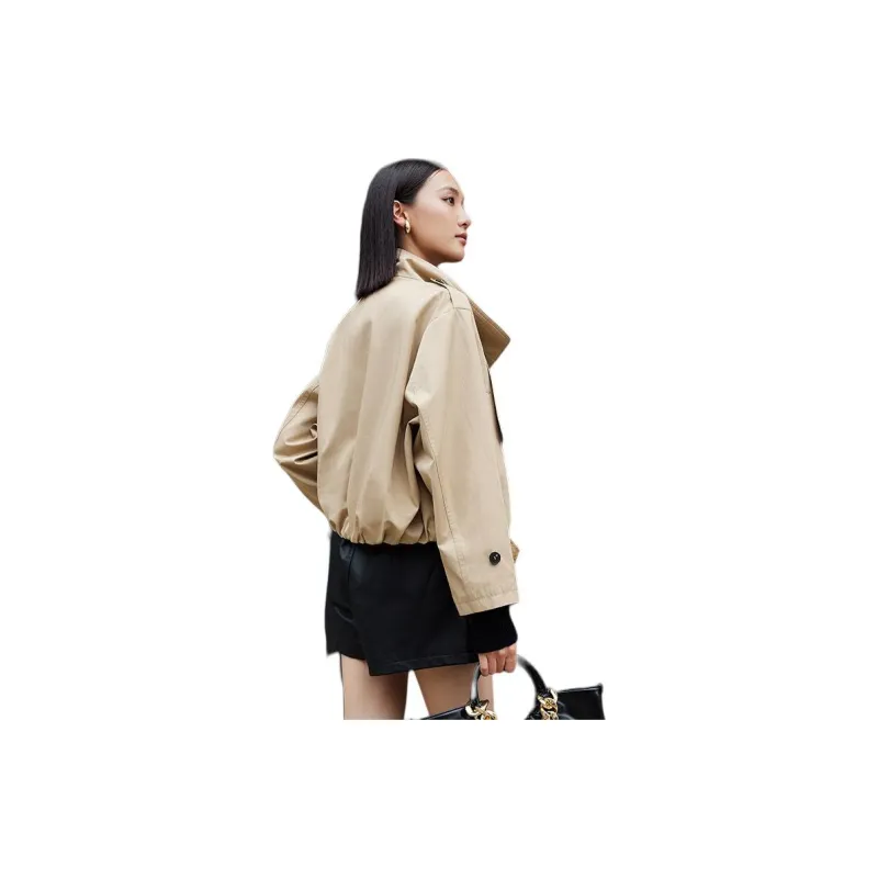 Yi Mengyuan Trench Coat Women's Ancora Red-1