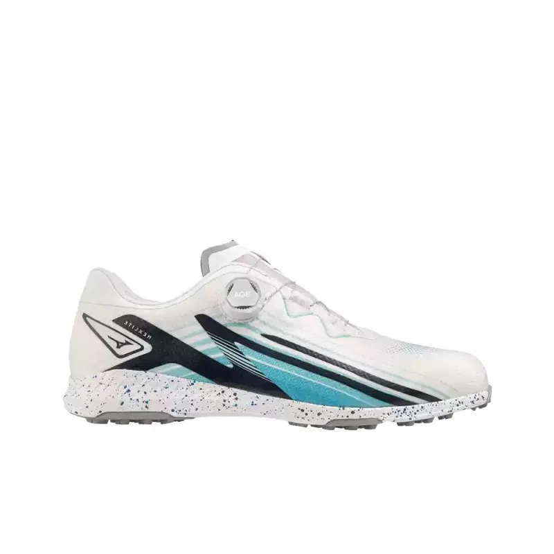 Mizuno Anti Slip Wear Resistant Low Top Golf Shoes Men's White-1