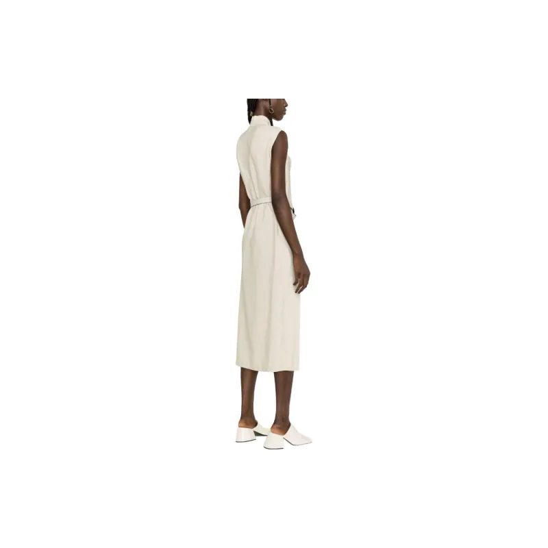 TOTEME Draped Sleeveless Midi Dress-3