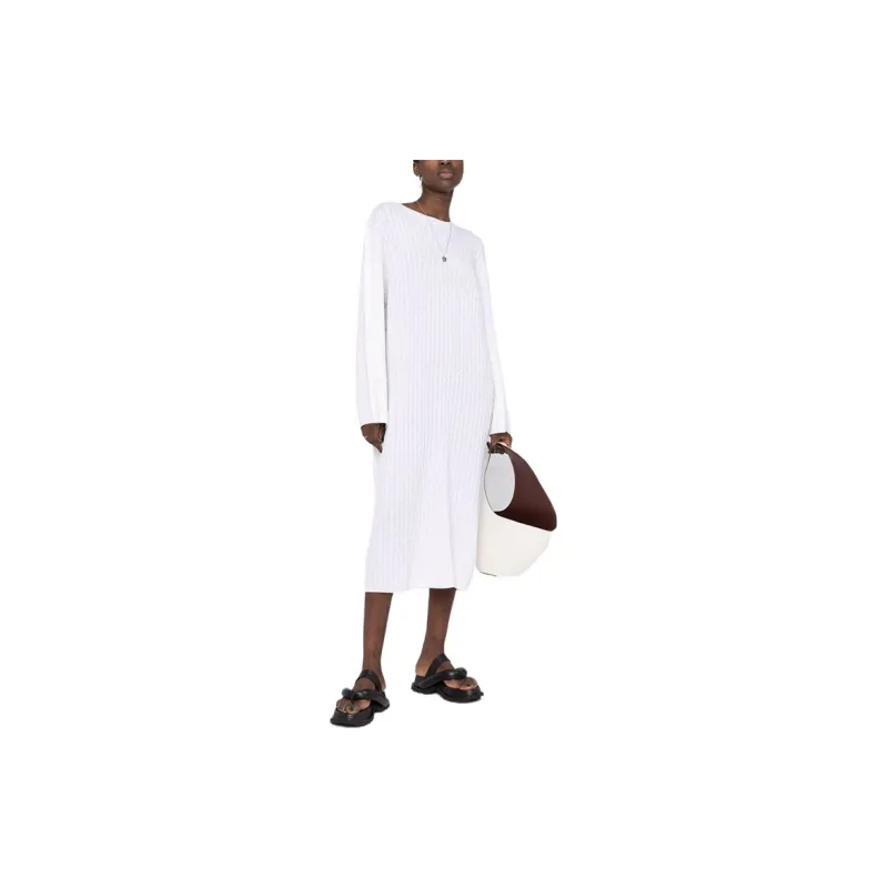 TOTEME Long-Sleeved Dresses Women's White-2